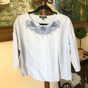 Ellen Tracy Periwinkle Blouse